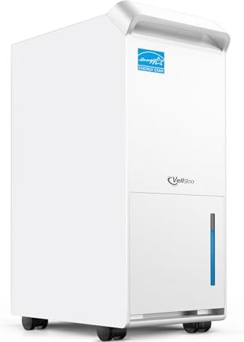 4,000 Sq.Ft Most Efficient Energy Star 2024 Dehumidifier,Vellgoo Max 64 Pint/D