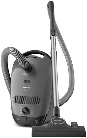 Miele Classic C1 Pure Suction Bagged Canister Vacuum, Graphite Grey - Portable
