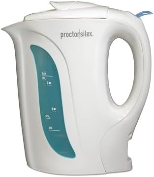 Proctor Silex Electric Tea Kettle, Water Boiler & Heater Auto-Shutoff & Boil-Dry