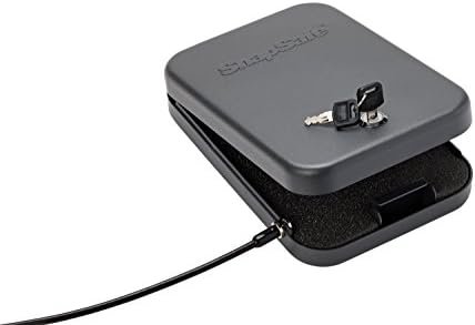 SnapSafe Portable Lock Box for Guns and Valuables – Includes Lock Box, 2 Keys
