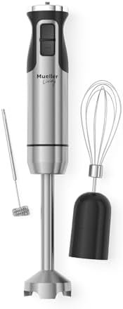 MuellerLiving Ultra-Stick Immersion Hand Blender, 500W Heavy Duty Motor, 8-Speed
