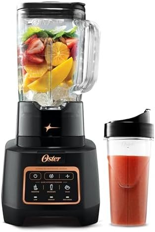 Oster Extreme Mix Blender, 64oz Glass Jar, 3 iBlend Preset Functions