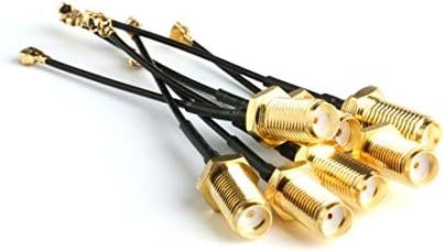 HiLetgo 5pcs U.FL-1 to SMA Female Pigtail Antenna Wi-Fi Coaxial Low Loss Cable