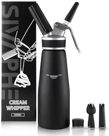 Sivaphe Professional Whipped Cream Dispenser Aluminum Grade Canister