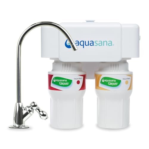 Aquasana Under Sink Water Filter System - Reduces PFAS, Lead, & Chlorine