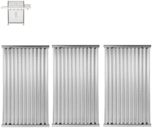 SafBbcue 3 Pack Stainless Steel G533-2200-W1 True Infrared Grill Emitter Plates