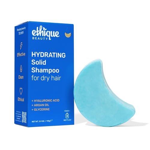 Ethique Hydrating Shampoo Bar for dry hair with Hyaluronic Acid - Plastic-Free