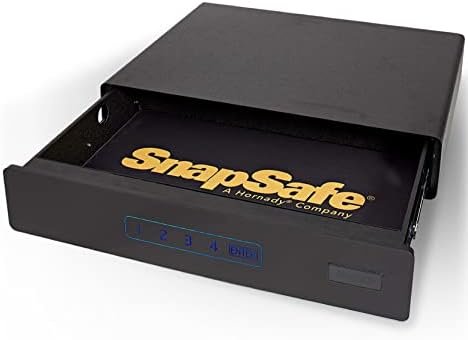SnapSafe Under Bed Safe, Medium – Under Bed Gun Safe for Firearms, Ammunition
