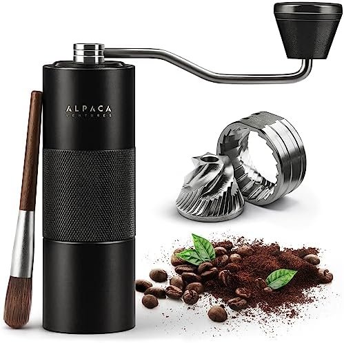 Premium Manual Coffee Grinder for Espresso, Pour Over & French Press